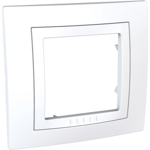 Рамка горизонтальная Schneider Electric Unica 1-м. белый фото Рамка горизонтальная Schneider Electric Unica 1-м. белый картинка